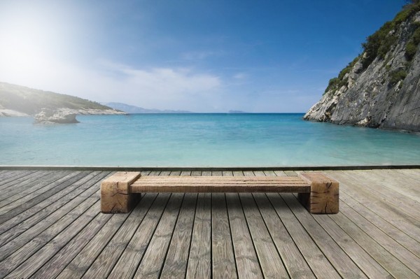 The Verbier Outdoor Bespoke Coffee Table - Natural English Oak 