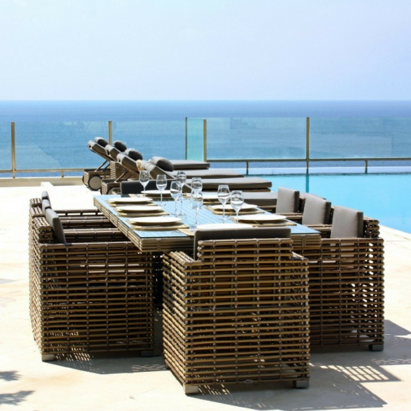 Havana Bespoke Outdoor Large Dining Table - Luxury Outdoor Furniture