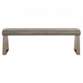 Acai Light Gray Bench - Uttermost Collection