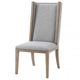 Aston Dining Chair in Matrix Pewter - Echoes Collection
