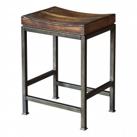 Beck Wood Counter Stool - Uttermost Collection