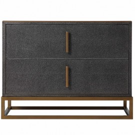 Bedside Table Blain in Tempest Shagreen - TA Studio No.4 Collection