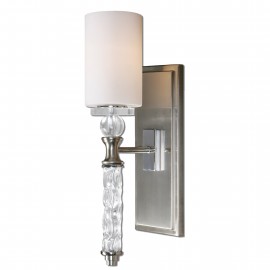 Campania 1 Light Carved Glass Light - Uttermost Collection