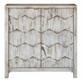 Catori Smoked Ivory Console Cabinet - Uttermost Collection