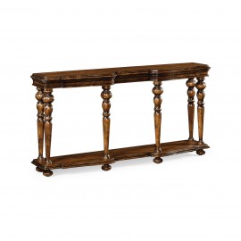 Console Table Eclectic in Rustic Walnut - JC Edited - Artisan