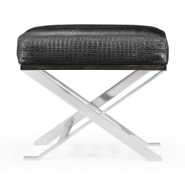 Contemporary White Stainless Steel Stool Black - JC Modern - Campaign