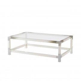 Cutting Edge Coffee Table in White - Vanucci Eclectics Collection