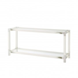 Cutting Edge Console Table in White - Vanucci Eclectics Collection