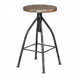 Dalvin Industrial Pub Stool - Uttermost Collection