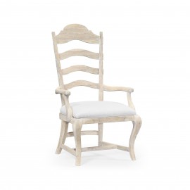 Dining Chair with Arm in Limed Acacia - COM - JC Edited - Artisan