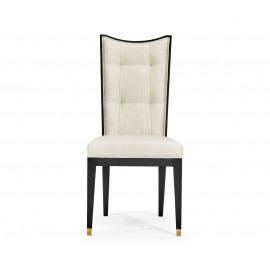 Ebonised Oak Dining Chair with Brass Feet - Castaway - JC Modern - Fusion