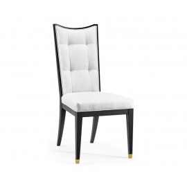 Ebonised Oak Dining Chair with Brass Feet - COM - JC Modern - Fusion
