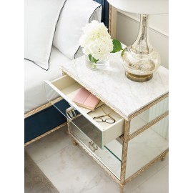 Fontainebleau Mirrored Bedside Table - Fontainebleau Collection