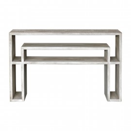 Genara Bone White Carved Console Table - Uttermost Collection