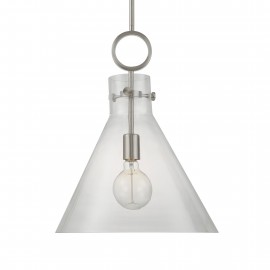Imbuto 1 Light Glass Funnel Pendant - Uttermost Collection