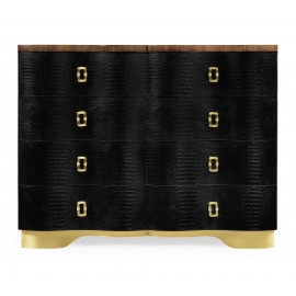 Large Chest of Drawers in Faux Croc Skin - JC Modern - Eclectic