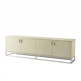Large Media Console Fisher in Overcast - TA Studio No.4 Collection