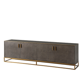 Large Media Console Fisher in Tempest - TA Studio No.4 Collection