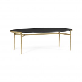 Oval Dining Table with Ebonised Oak Top - JC Modern - Fusion