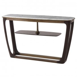 Converge Marble Console Table in Caribbean Cask - Steve Leung Collection