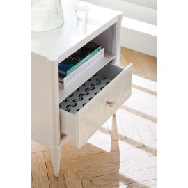 White Cap Bedside Table - Classic Collection