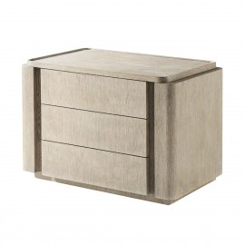 Wooden 3 Drawers Night Stand - Repose Collection