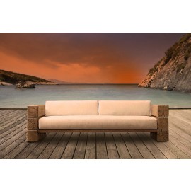 The Verbier Outdoor Bespoke Four Seated Sofa - Natural English Oak