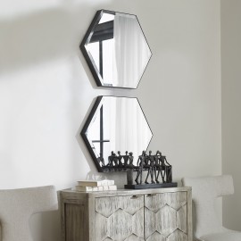 Amaya Octagonal Mirrors, S/2 - Uttermost Collection