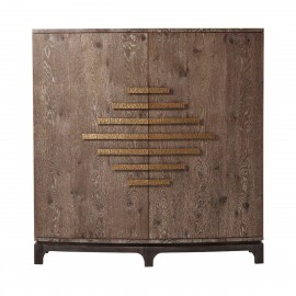 Bar Cabinet Orson in Aged Oak - Anthony Cox Collection