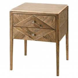 Bedside Table Hawkesford in Echo Oak - Echoes Collection