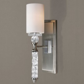Campania 1 Light Carved Glass Light - Uttermost Collection