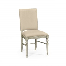 Casual Upholstered Dining Side Chair in Mazo - Rustic Grey - JC Edited - Casually Country