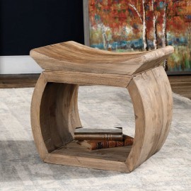 Connor Elm Accent Stool - Uttermost Collection