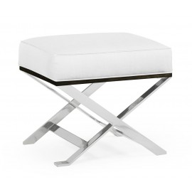 Contemporary White Stainless Steel Stool White - JC Modern - Campaign