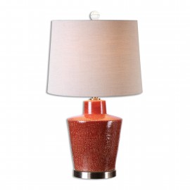 Cornell Brick Red Table Lamp - Uttermost Collection