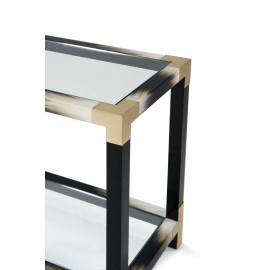 Cutting Edge Console Table in Black - Vanucci Eclectics Collection