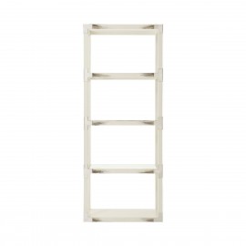 Cutting Edge Shelving Unit in White - Vanucci Eclectics Collection