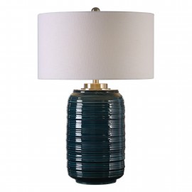 Delane Dark Teal Table Lamp - Uttermost Collection