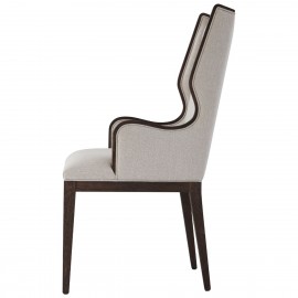 Della Dining Chair with Arms in Kendal Linen - TA Studio No.1 Collection