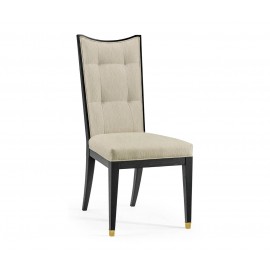 Ebonised Oak Dining Chair with Brass Feet - Skipper - JC Modern - Fusion