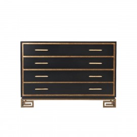 Fascinate Chest of Drawers in Black - Vanucci Eclectics Collection