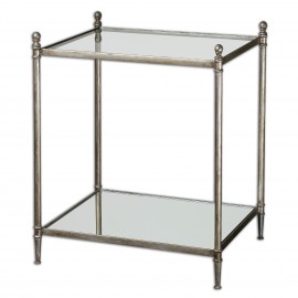 Gannon Mirrored Glass End Table - Uttermost Collection