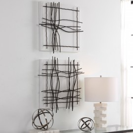 Genesis Metal Wall Decor, S/2 - Uttermost Collection