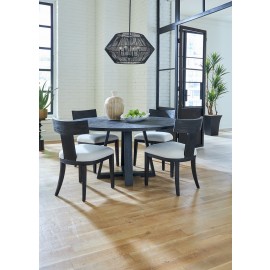 Gidran Round Black Dining Table - Uttermost Collection