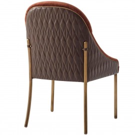 Iconic Dining Chair in COM & Brass - Iconic Collection