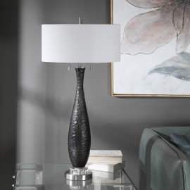 Jothan Frosted Black Table Lamp - Uttermost Collection