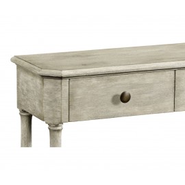 Large Narrow Console Table Victorian in Rustic Grey - JC Edited - Casually Country
