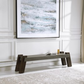 Lavin Industrial Concrete Bench - Uttermost Collection