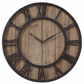 Powell Wooden Wall Clock - Uttermost Collection