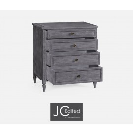 Small Chest of Drawers Rustic in Antique Dark Grey - JC Edited - Casually Country